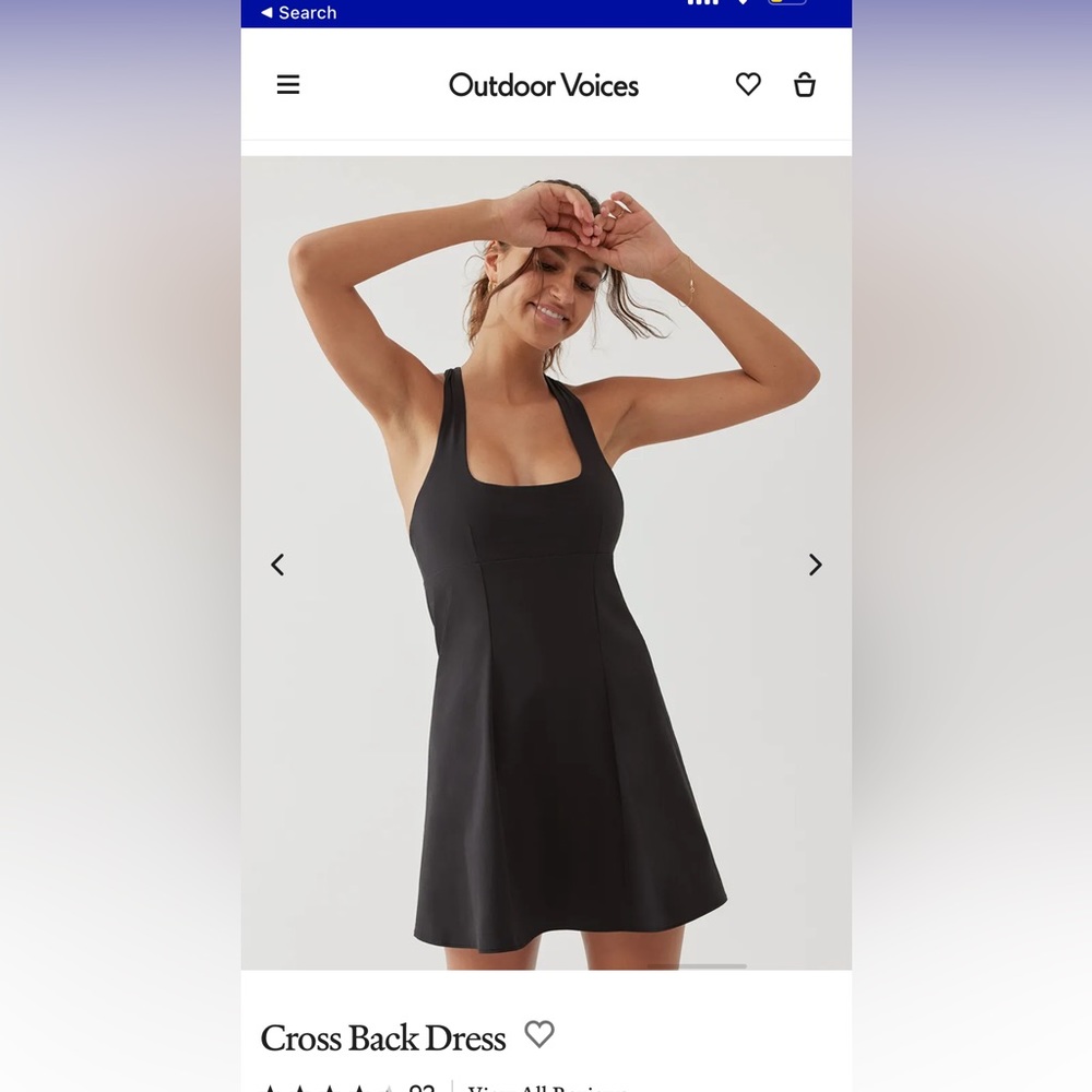 Outdoor Voices Cross Back dress - XS